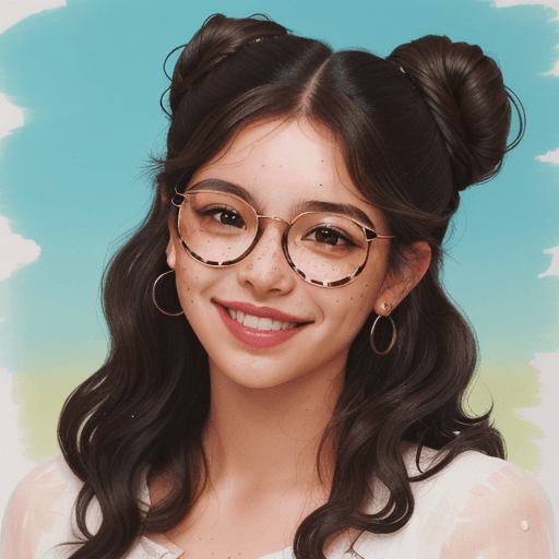 AI generated: A highly detailed portrait of a hispanic woman smiling, long hair, curly and wavy, freckles, wearing...