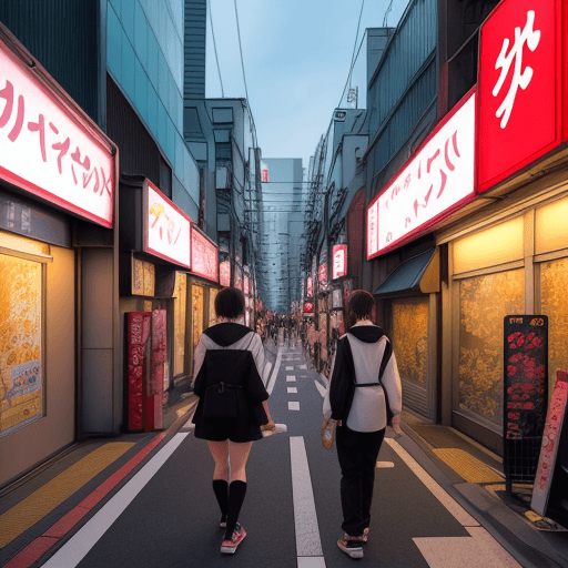 AI generated: anime tokyo street