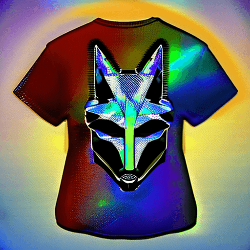 AI generated: 
3D cartoon Fox Head with Human Body, Wearing Iridescent Holographic Liquid Texture & Translucent Ma...