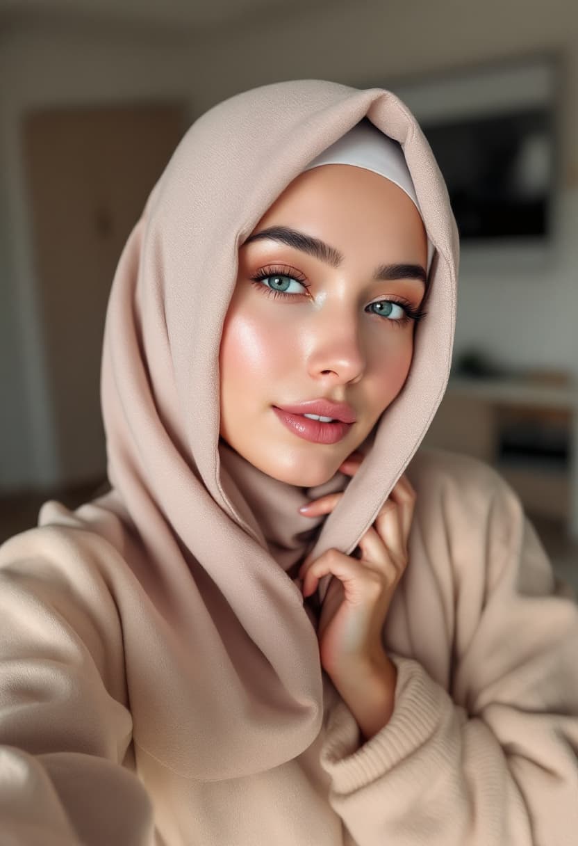 AI generated: Photograph, 20-year-old attractive young Muslim young women, from luxury istanbul, muslimic open and...