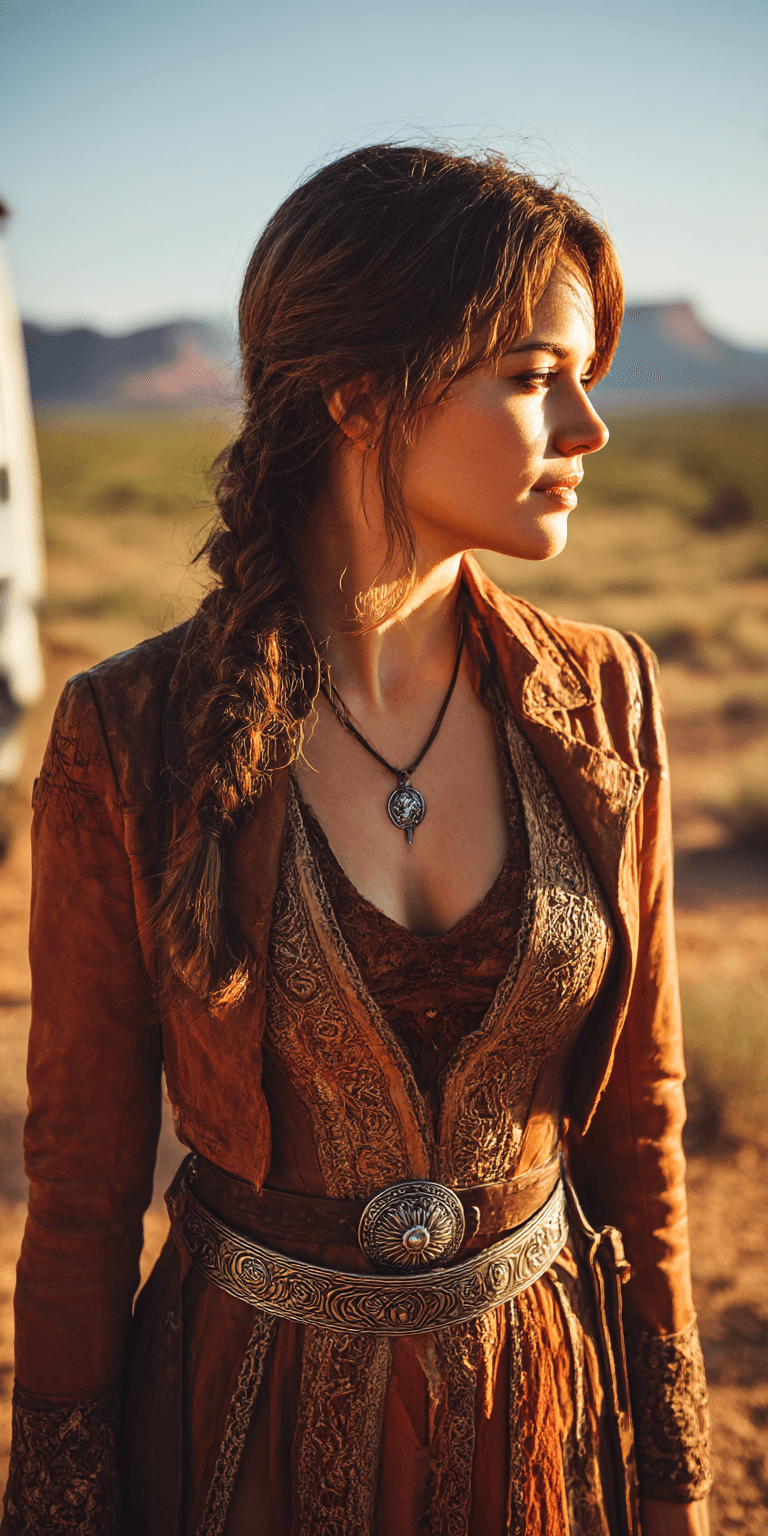 AI generated: he Desert Empress - Sonoran Desert, 1907 📍 Setting: Open desert landscape, golden-hour sun sinking ...