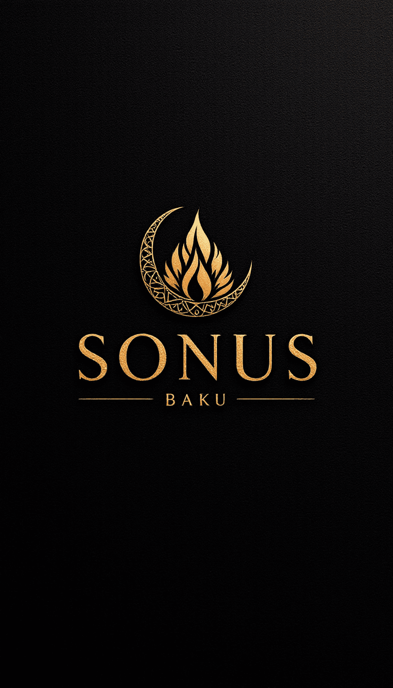 AI generated: /imagine prompt: A refined logo on a dark textured background, the text "SONUS BAKU" in bold font wi...