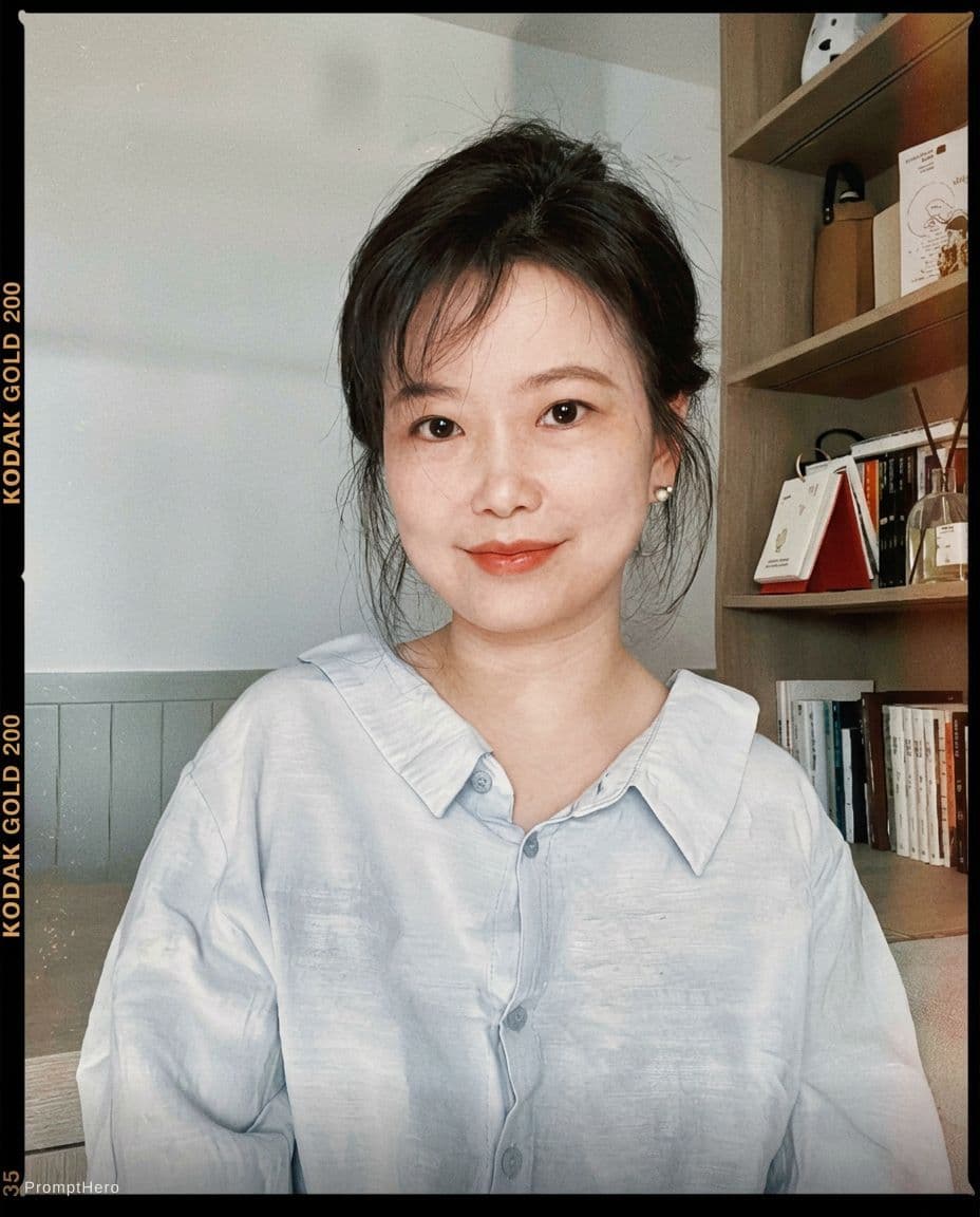AI generated:  in the style of Kodak Gold 200 --no freckles