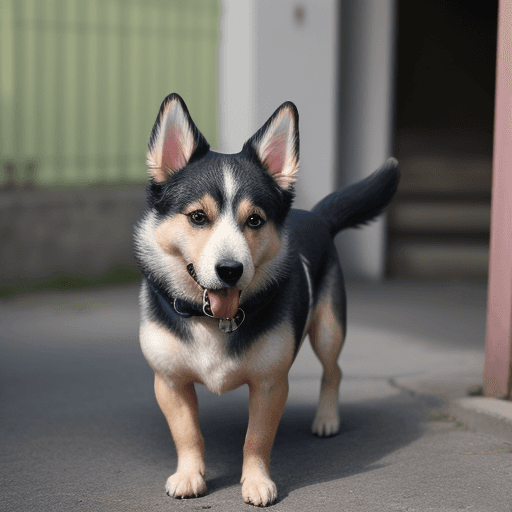 AI generated: perro
 con chullo
