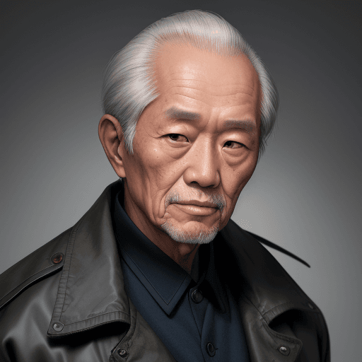 AI generated: an older man  and a jacket, a character portrait by Kim Tschang Yeul, featured on cg society, precis...