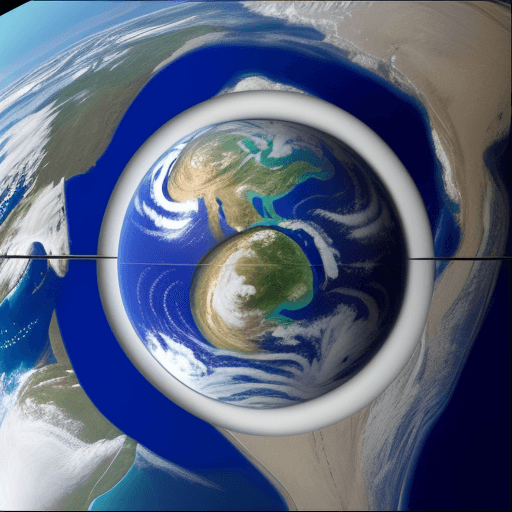 AI generated: flat earth 