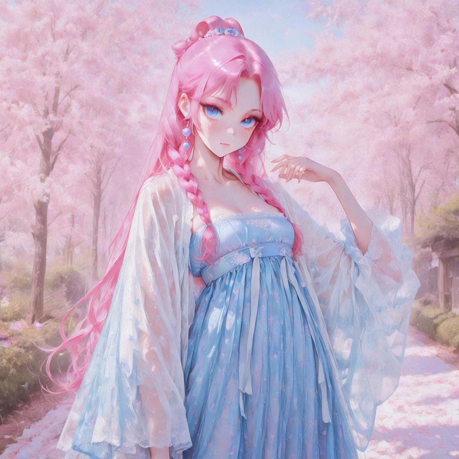 fuchsia pink hair