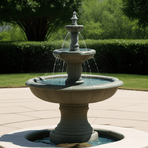 AI generated: Water fountain