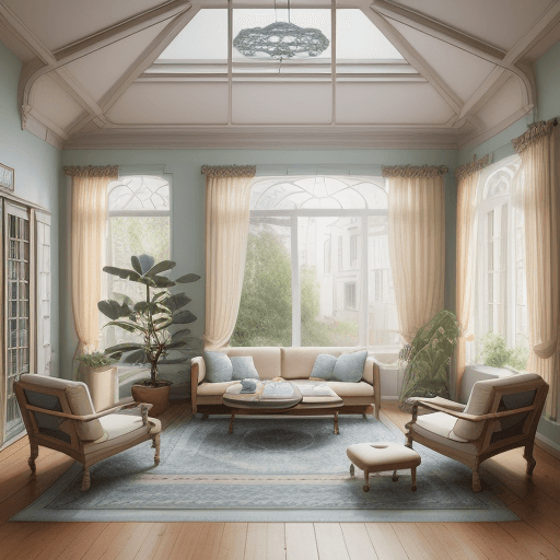 AI generated: High resolution photography interior design, dreamy sunken living room conversation pit, wooden floo...