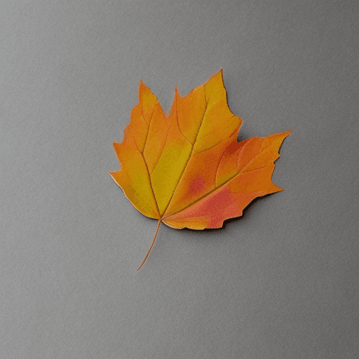 AI generated: Make a combination of a fall (season) leaf and sticky notes, with the idea that it will become a col...