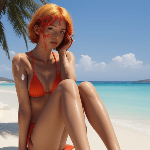 AI generated: sunburn