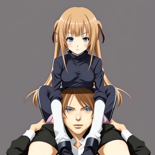 AI generated: Anime, girl sitting on boys face,