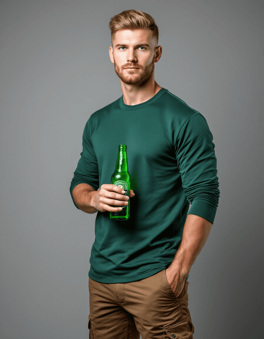 AI generated: Hyper-realistic photograph of a handsome blond Russian man, short burst-taper hairstyle, clean face....