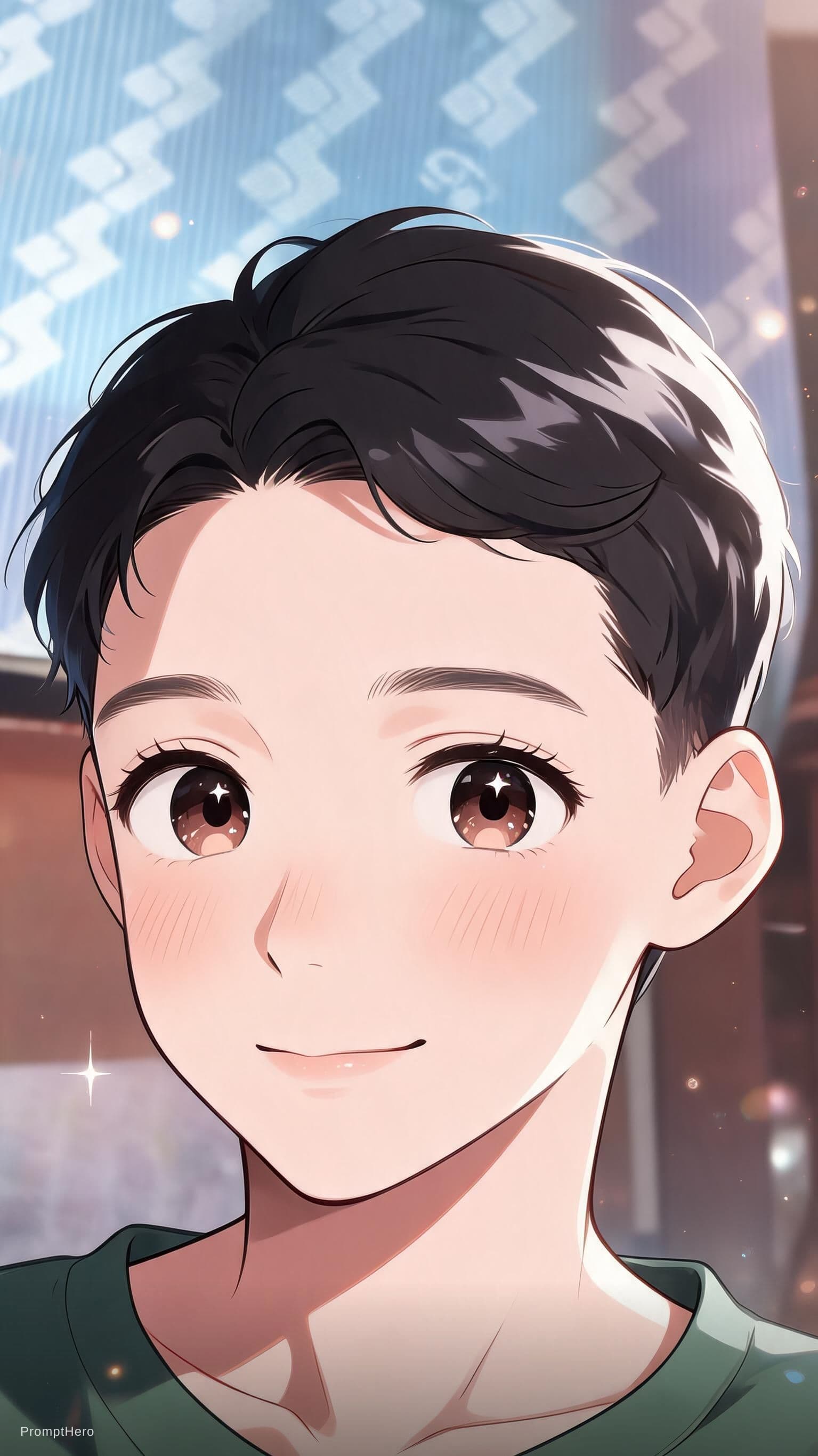 AI generated: Transform this image into a cute, highly detailed modern anime style illustration.

Style requiremen...