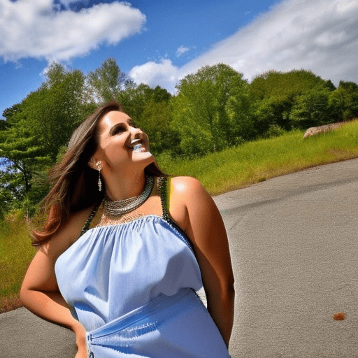 AI generated: HDR, high or low angle of view of any nationality of((any very cute female ):1.35), ((any age)), on ...