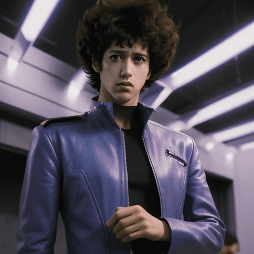 AI generated: Spike Spiegel cyber punk