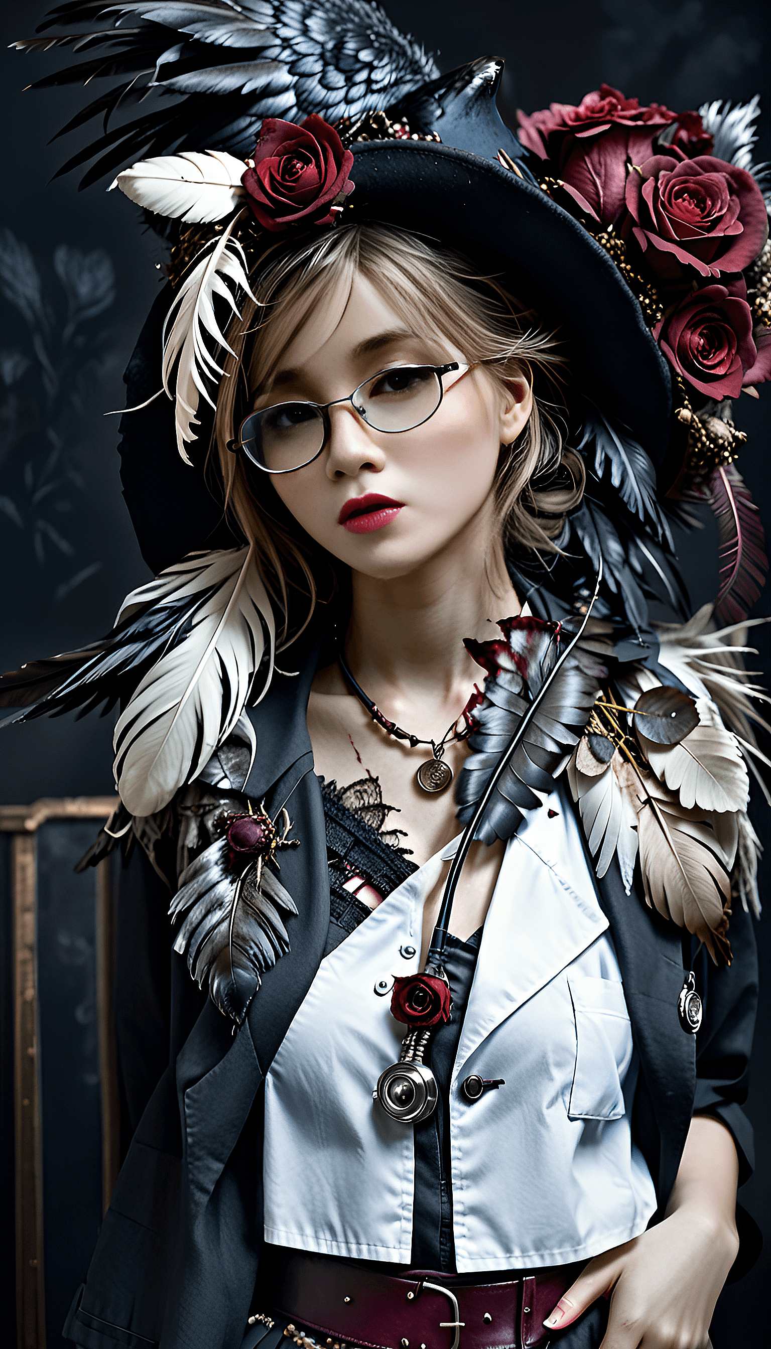 AI generated: Insanely detailed CG wallpaper, 16k, a girl cosplaying a  doctor, insanely realistic and ornate outf...