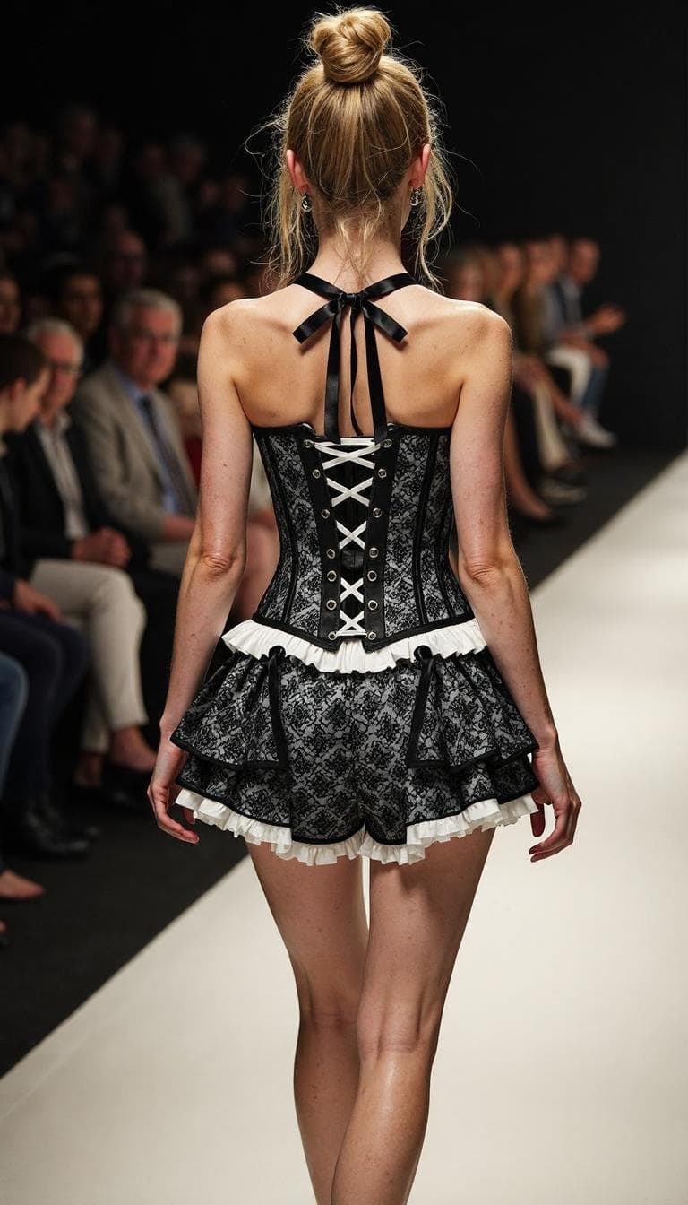 CORSET DRESS WITH LACE HANDS OUTFIT [FLUX] | 616 minutes