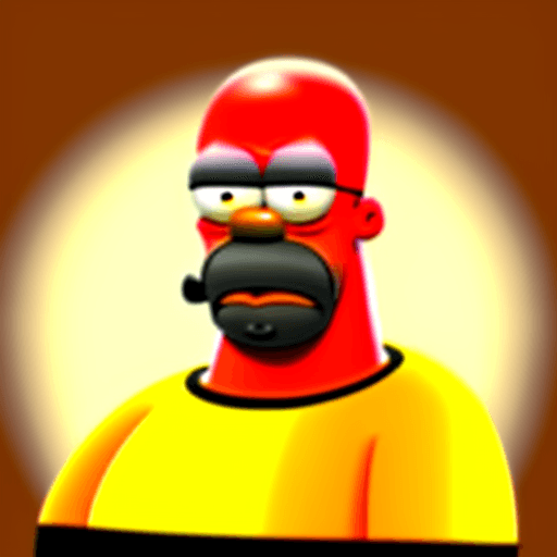 AI generated: Black Homer Simpson 
