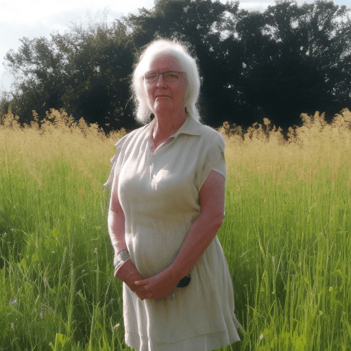 AI generated: sheila nolan stood in a field.