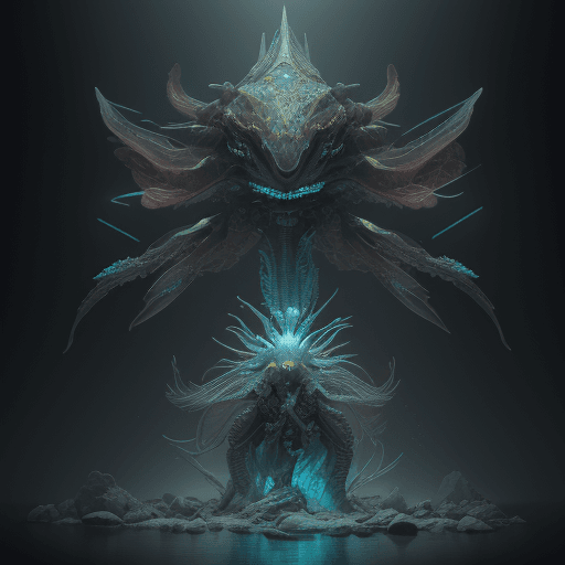 AI generated: all wars are banker wars. all of them. bioluminiscent creatures, intricate artwork . octane render, ...