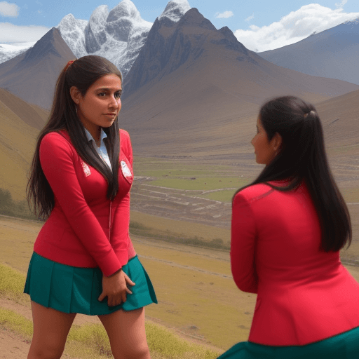 AI generated: QUIERO UNA DOCENTE MUJER DE 50 AÑOS DE PROCEDENCIA PERUANA DANDO CLASES EN LA SIERRA DE PERÚ