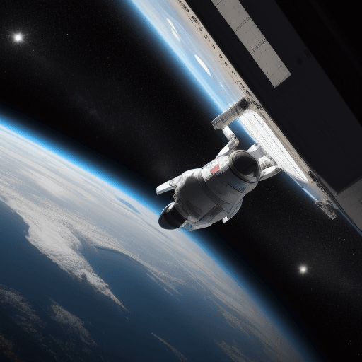 AI generated: Une photo de moi, du fin fond de l'espace, je m'échappe.