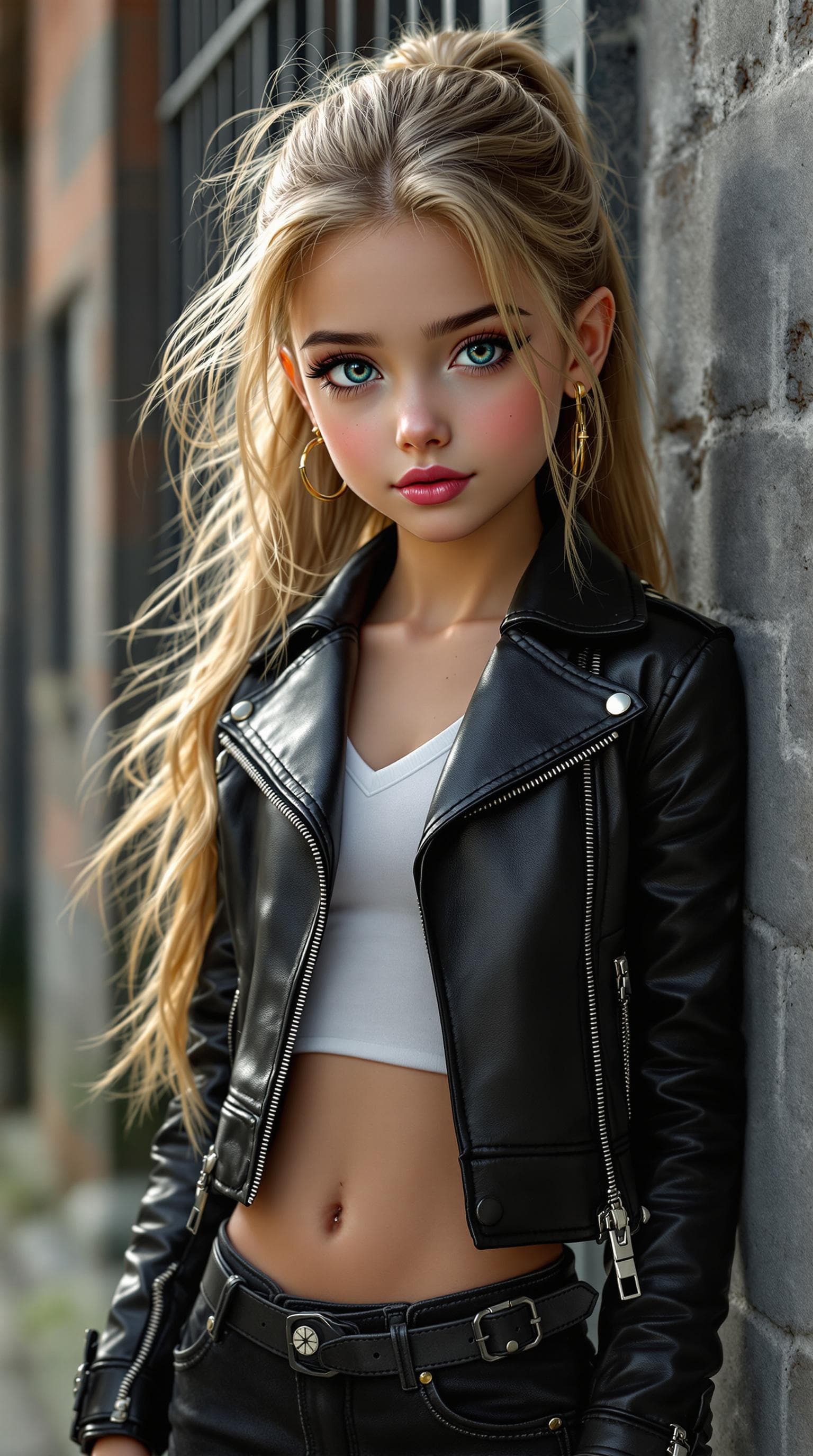 AI generated: a professional photo of a exceptionally beautiful girl in the world (age 10), (ten year old), highly...