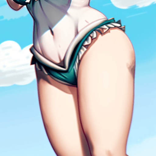 AI generated: Toga , my heroe academia ,swimsuit