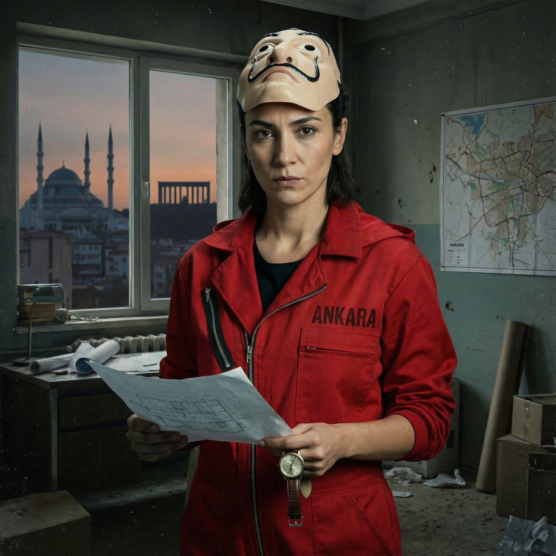 AI generated: la casa de papel karakteri oluştur kod adı Ankara
