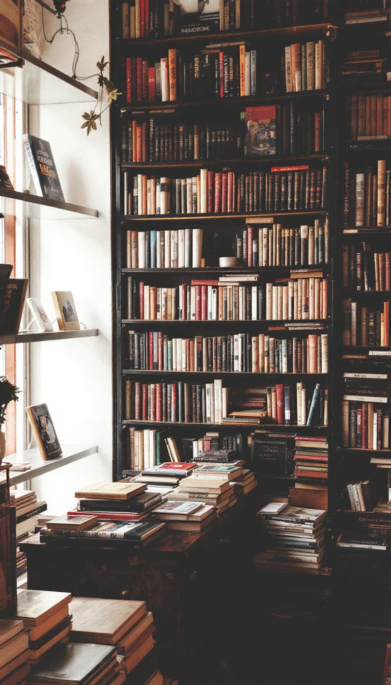 AI generated: Vintage Bookstore
