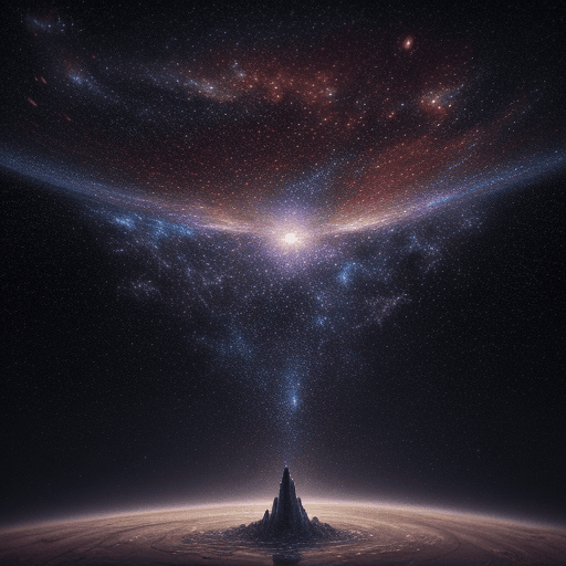 AI generated: a galaxy set against a sea of stars, intricate artwork, octane render, trending on artstation,t symm...