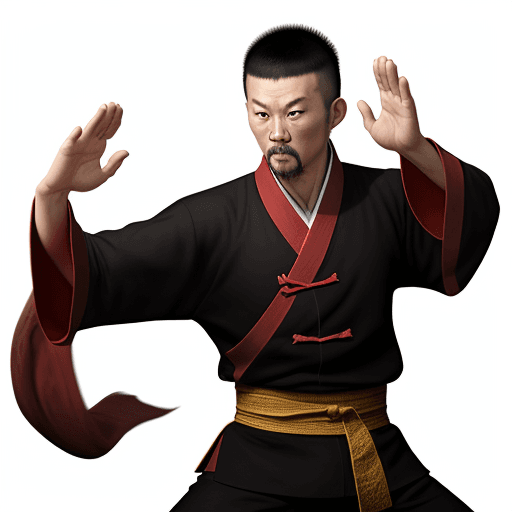 AI generated: kung fu master