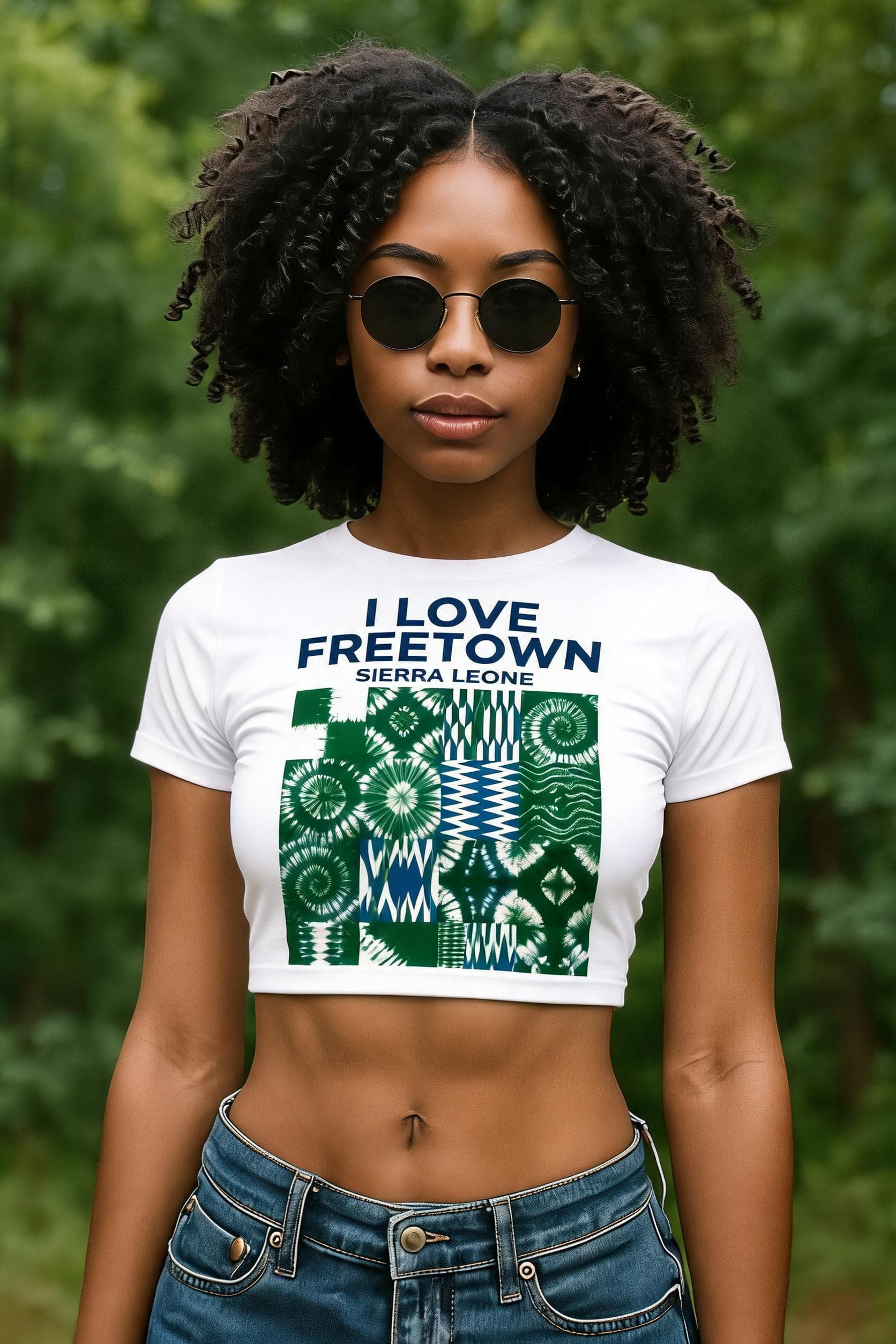 AI generated: Place tight fitting t-shirt on female model 
