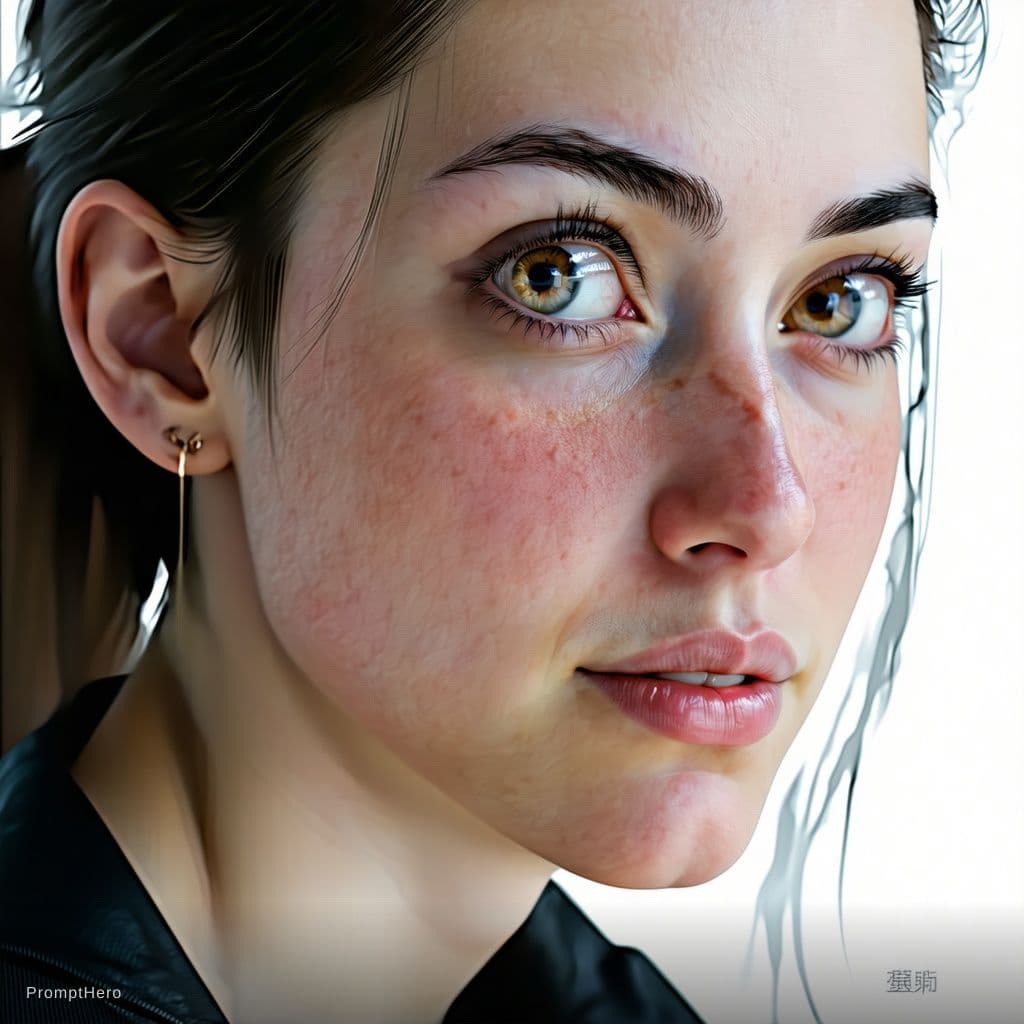 AI generated: fully human, photorealistic version with natural skin, lifelike eyes, and soft, real-world proportio...