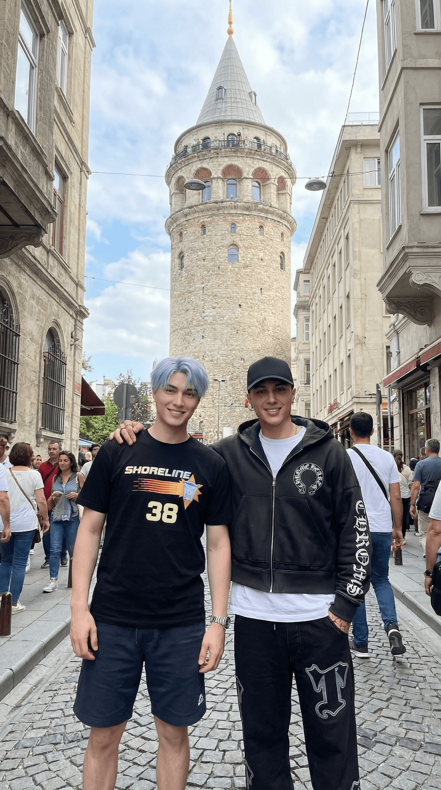 AI generated: Create a photorealistic real-life photo of two fictional video game characters based on the two uplo...