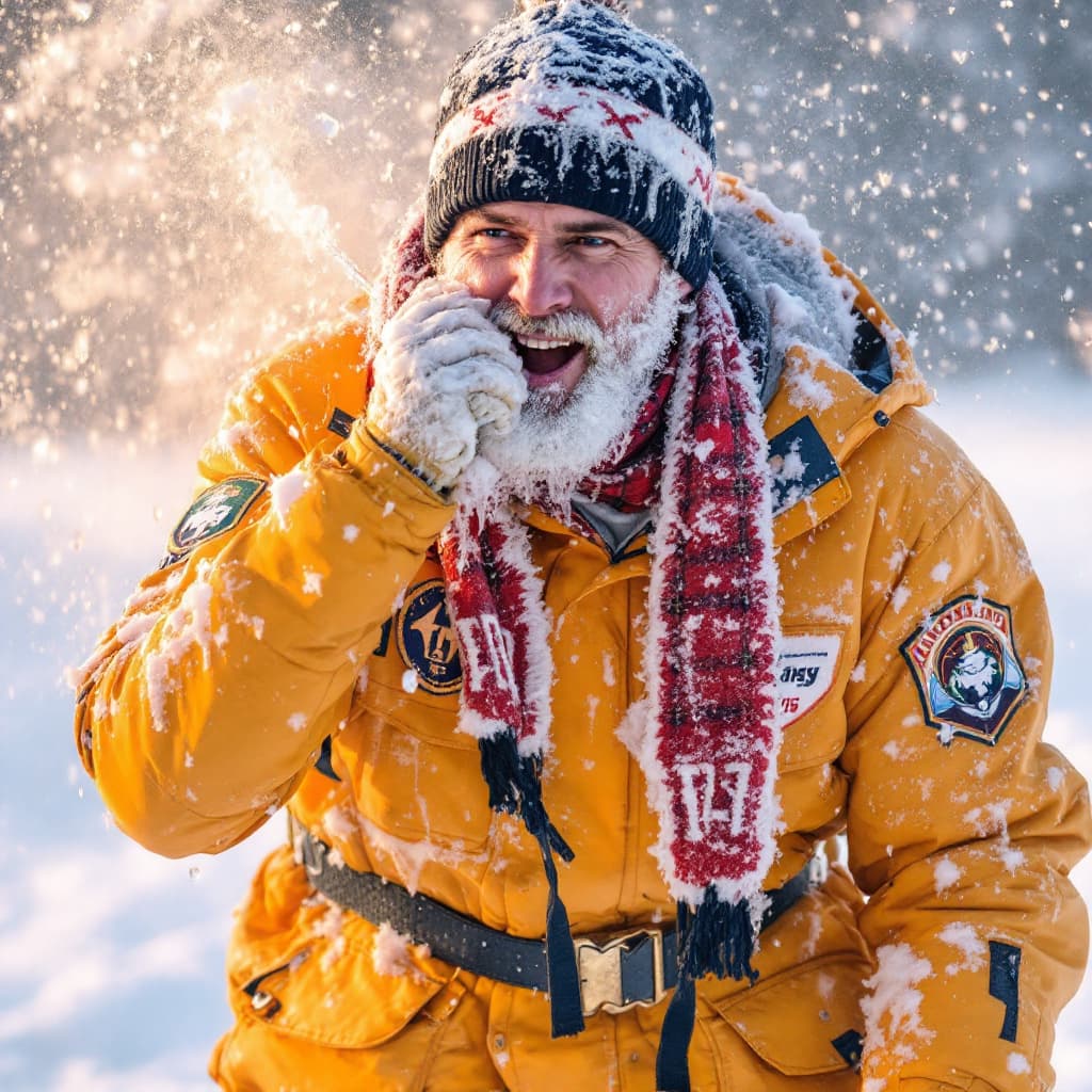 AI generated: ice man