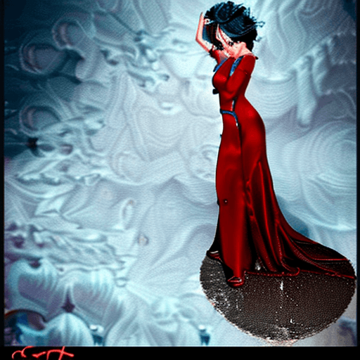 AI generated: beautiful sensuous white skin women, dark blue hair, crimson red eyes, charmer, alluring, queen vamp...