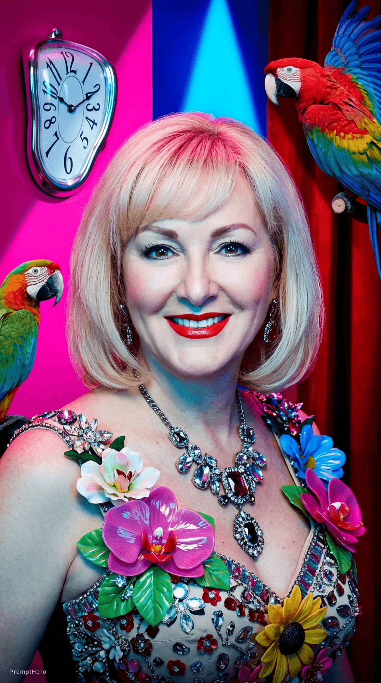 AI generated: Portrait, Vivid, Surreal, Style by Miles Aldridge  