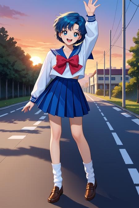Sailor Mercury/セーラーマーキュリー (Sailor Moon) SDXL LoRA [Pony Diffusion]