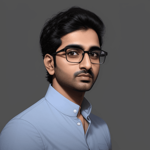AI generated:  man with glasses standing in a parking lot, headshot profile picture, portait photo profile picture...