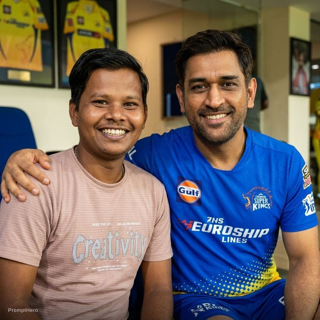 AI generated: Add dhoni with me