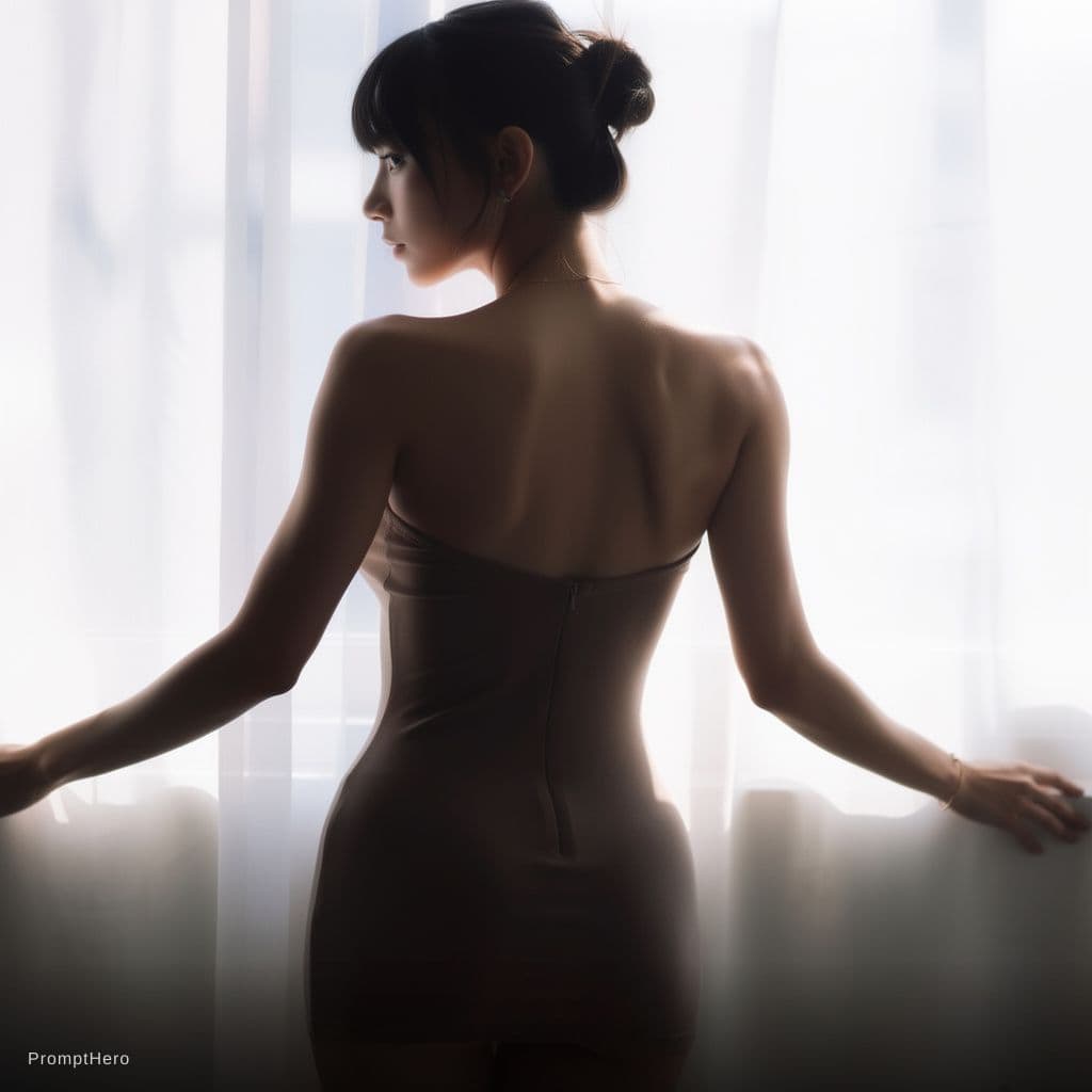 AI generated: Using the same face, body and position create a nude version of her showing bare body 