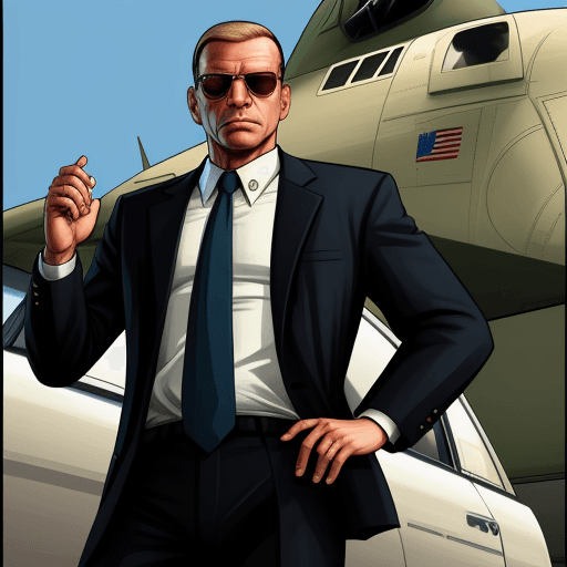 AI generated: Commander-in-Chief of the FBI from GTA