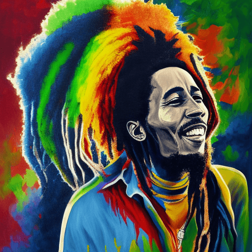 AI generated: bob marley painting,8k
 


