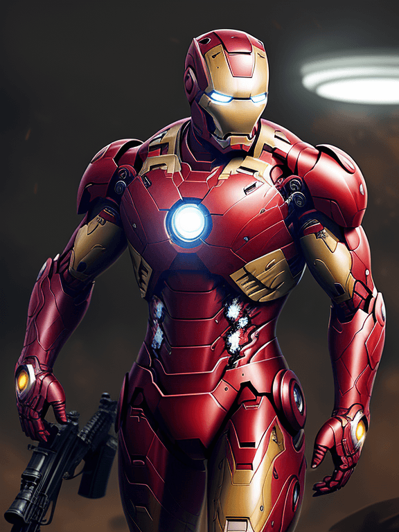 AI generated: Clever Iron Man cheetah wearing camouflage and sniper gear, holding a sniper rifle, anthropomorphic,...