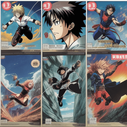 AI generated: anime ,manga adventure,comic