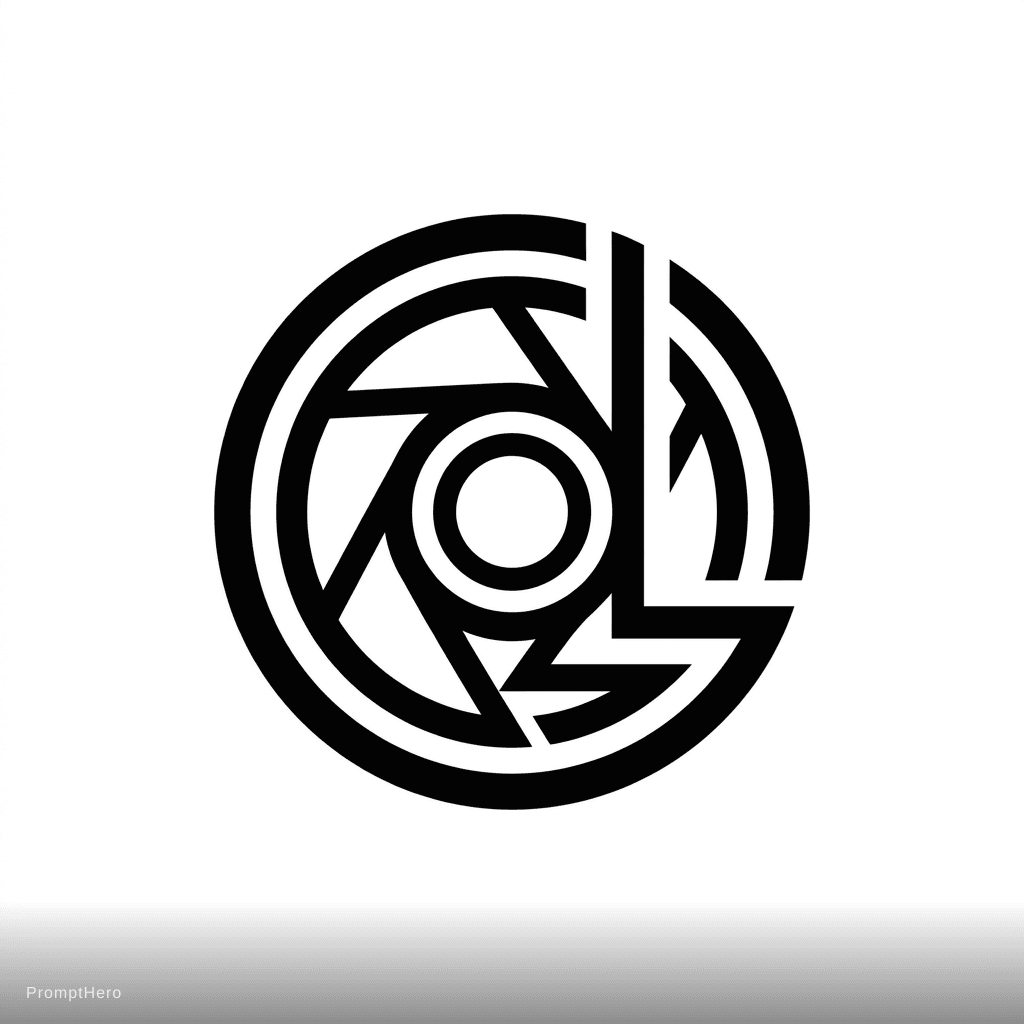 AI generated: un logo pour un photographe professionnel qui s'appelle Levin