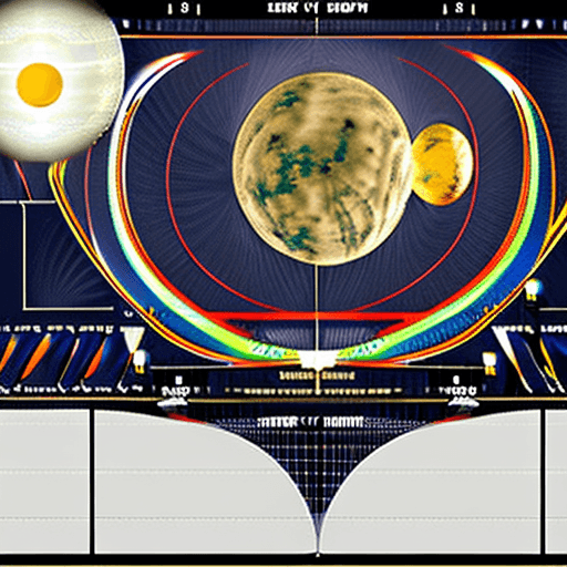 AI generated: solar system map in flat projection