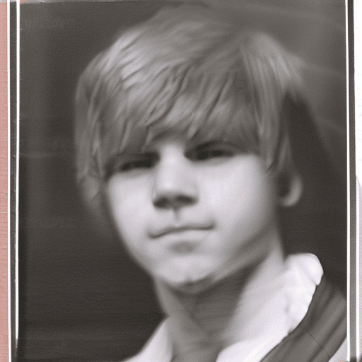AI generated: pirate boy. 18 years old. without a hat. blonde. wearing english redcoat.
